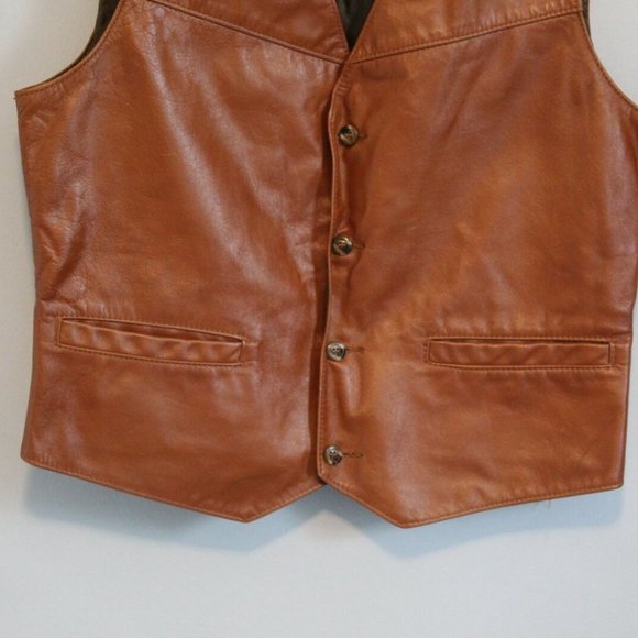 Wellington Vintage Leather Lined Vest H11184 - Picture 2 of 6